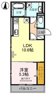 リーベ津久野Ⅰの間取り画像