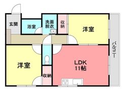 マンション2in1の間取り画像