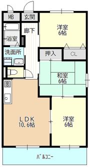 リバーステージもりやまの間取り画像