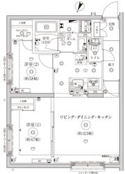 グローリオシェルト池袋Ⅱの間取り画像