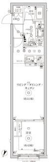 グローリオシェルト池袋Ⅱの間取り画像