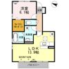 ヴィラソレイユ Bの間取り画像