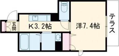 シャーメゾンきぬかけの間取り画像