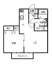 ビュー金上 Aの間取り画像