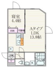 グランピア東中野駅前の間取り画像