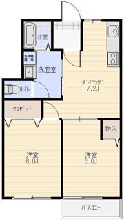 ドミールOGASAWARAの間取り画像