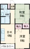 コーポウエストの間取り画像