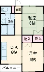 コーポウエストの間取り画像