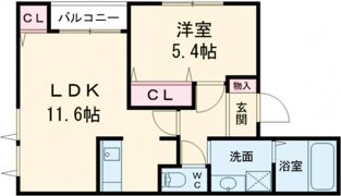 メゾン・シュシュ堺東の間取り画像