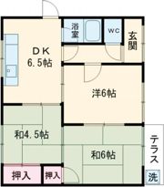 浅野借家 西棟の間取り画像