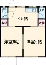 コーポ田中 Bの間取り画像