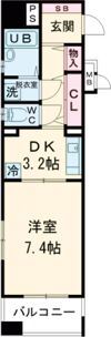 プレサンス新神戸の間取り画像