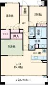 サーパスつくば研究学園の間取り画像