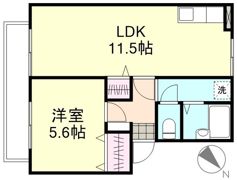プレジール富井 B棟の間取り画像