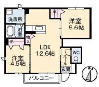 グランデージ南岩国の間取り画像