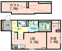 スマイシアAPARTMENT 西富田の間取り画像