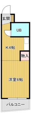 山崎マンションの間取り画像