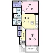 メゾン シャルマン Bの間取り画像