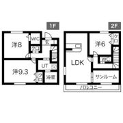 WisteriaA・Bの間取り画像