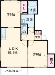 パリオ月寒東の間取り画像