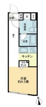 PREAS西大井の間取り画像