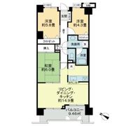 朝日白金台マンションの間取り画像