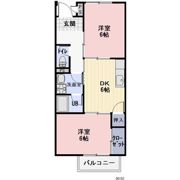 クレール三滝台の間取り画像