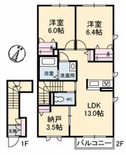 シャーメゾン阿南 三番館の間取り画像