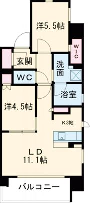 ローレルアイ名駅東の間取り画像