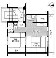 ビレッジハウス岩出山1号棟の間取り画像