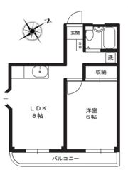 川越MMハイツの間取り画像