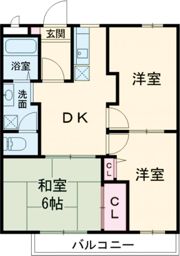 エルベコート高槻の間取り画像