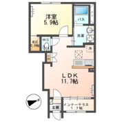 プレステージ・ウイングコートの間取り画像