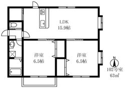 ラムズ弦巻の間取り画像