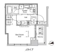 プラウドフラット門前仲町Ⅴの間取り画像