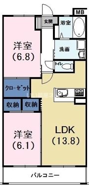 シーズンスの間取り画像