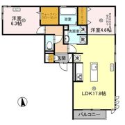 D-ROOM和歌山四番丁の間取り画像