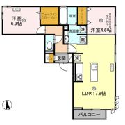 D-ROOM和歌山四番丁の間取り画像