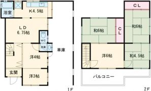 日なたと風のフォリッジ 播磨町宮西貸家の間取り画像