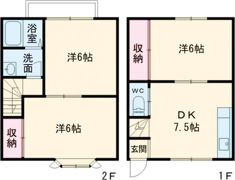 ルーミー花畑17号館の間取り画像