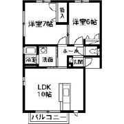 クレストコートAの間取り画像