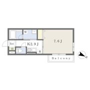S Apt．新長田A棟の間取り画像