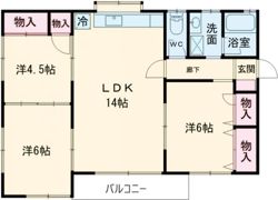 コーポ大網(コーポオオアミ)の間取り画像