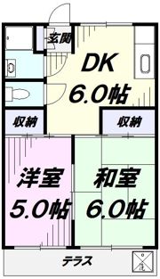 コーポクリハラの間取り画像
