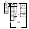 ワンリッチ上野町Bの間取り画像