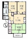 クレインフィールドⅡ B棟の間取り画像