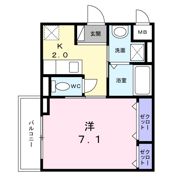 プリムヴェールⅤの間取り画像