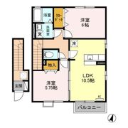 ヴューテラス Bの間取り画像