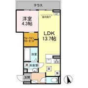 D-chambre掛樋の間取り画像