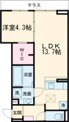 D-chambre掛樋の間取り画像